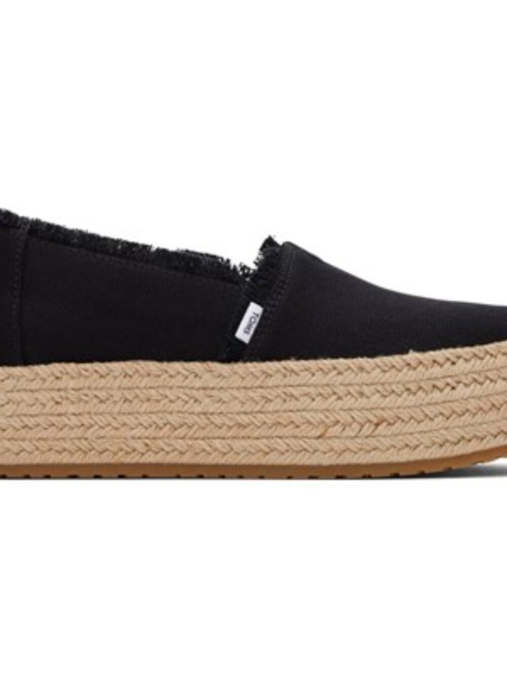 TOMS - Womens Valencia Espadrille, size 9.5 US womens, color black.